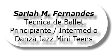 &nbsp;Sariah M. Fernandes Técnica de Ballet Principiante / Intermedio Danza Jazz Mini Teens